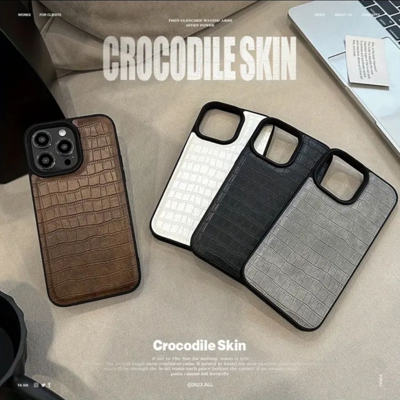 Crocodile Pattern Case For iPhone 14 Pro Max - BLACK-SALE - Picture 6 of 8